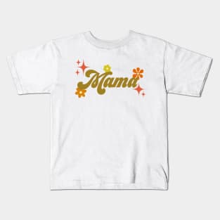 70s style Mama - green Kids T-Shirt